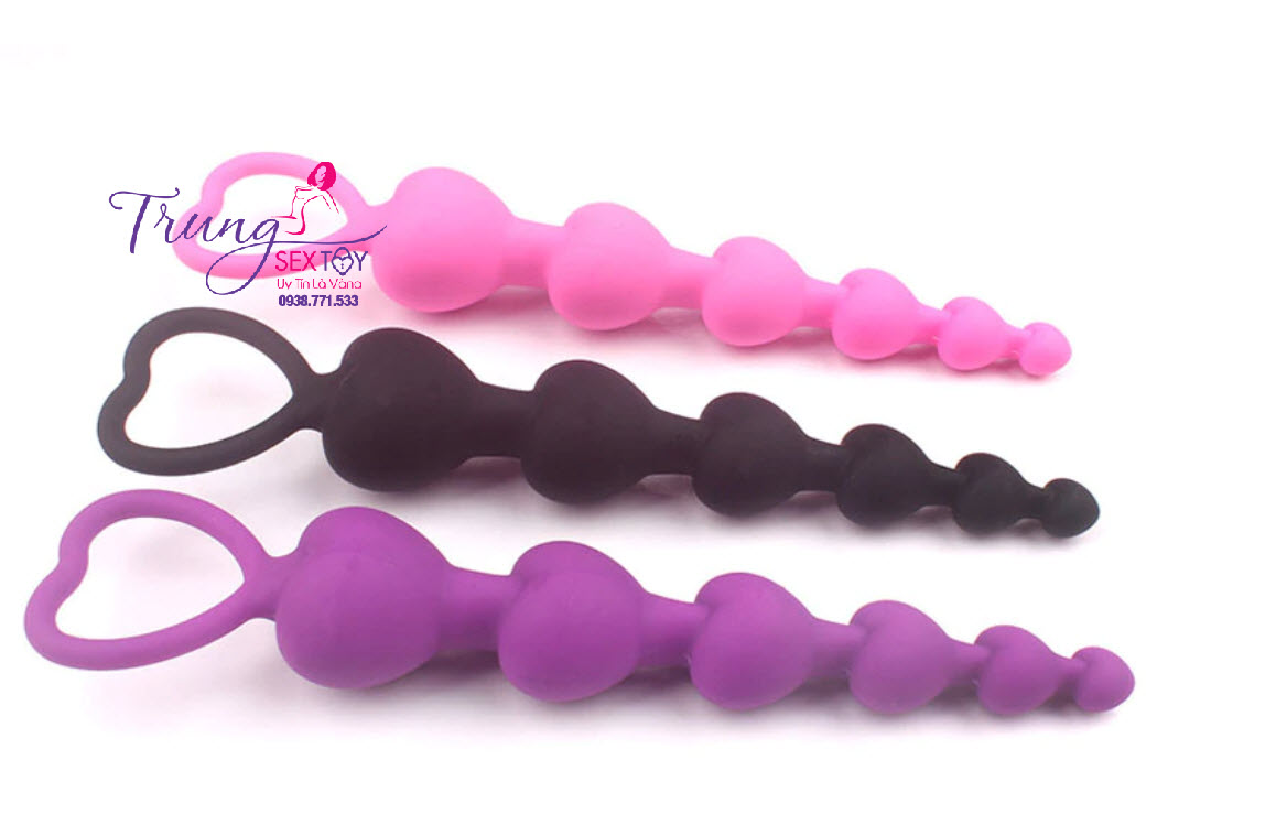 Chuỗi Hạt Trái Tim Hậu Môn Kích Thích Sướng Phê Tê Tái