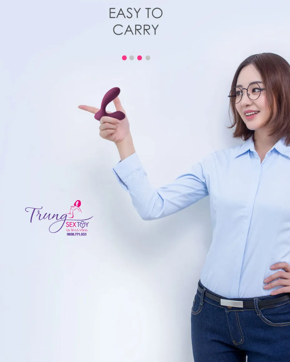 Máy rung hậu môn Svakom Vicky điều khiển từ xa silicon an toàn
