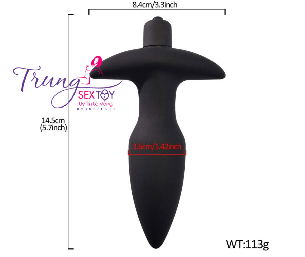 Dụng Cụ Massage Hậu Môn Silicon Mềm Mịn Đa Chức Năng