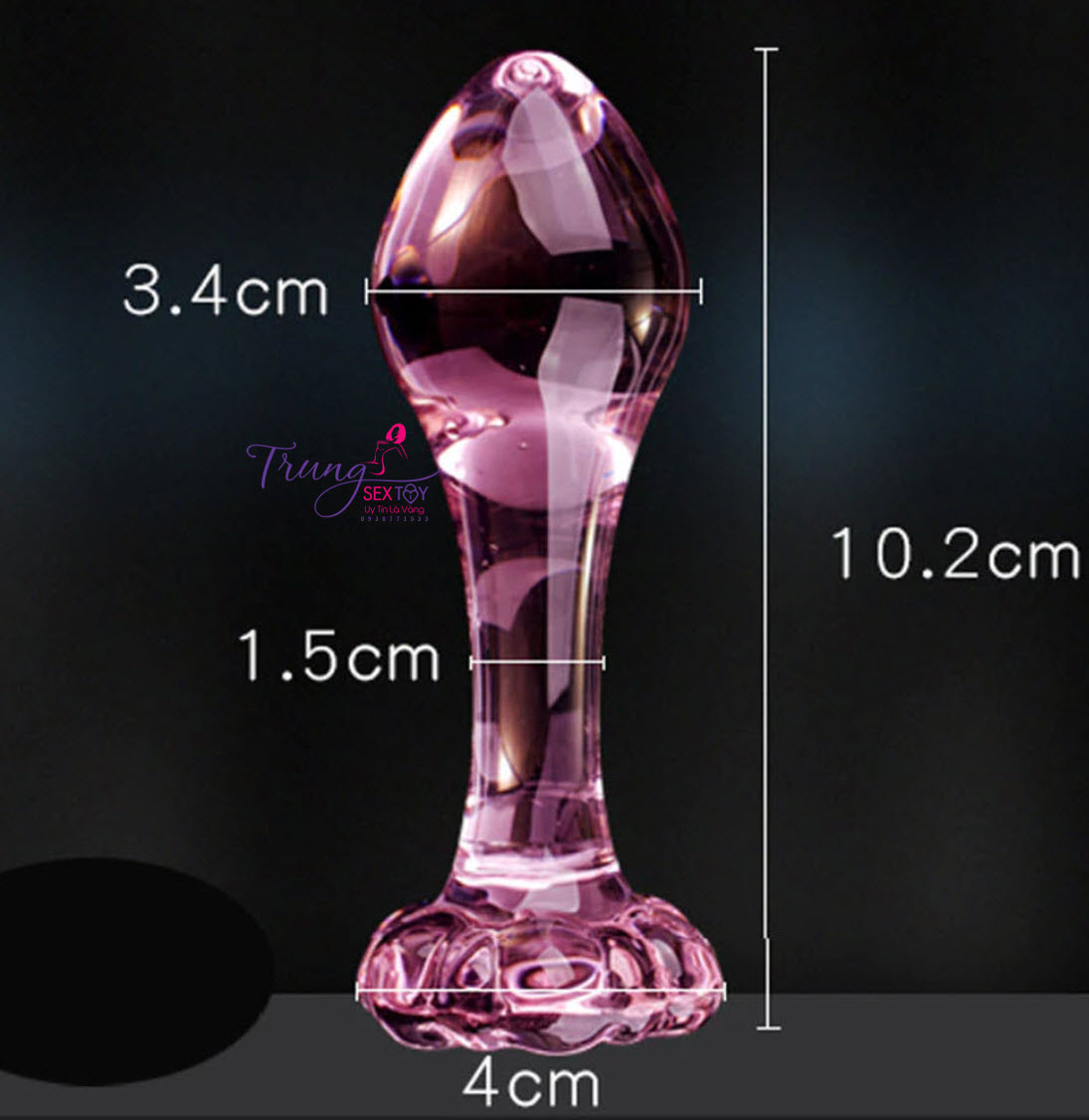 Phích cắm hậu môn thủy tinh siêu cute kích thích cảm giác mới lạ