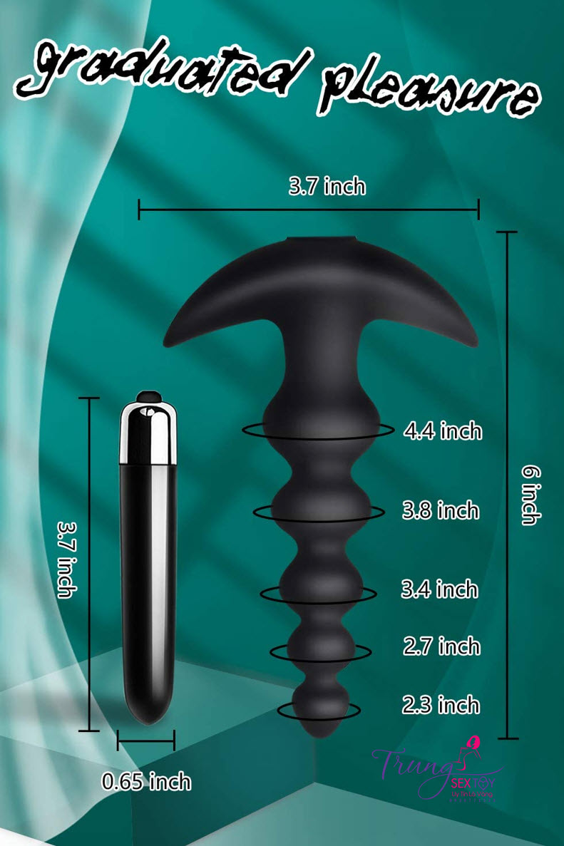 Máy rung hậu môn cầm tay dạng hạt siêu kích thích tăng khoái cảm