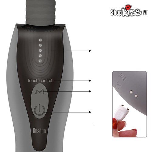 Chày rung Gusdun Gentleman 2 đầu massage nhiều vị trí