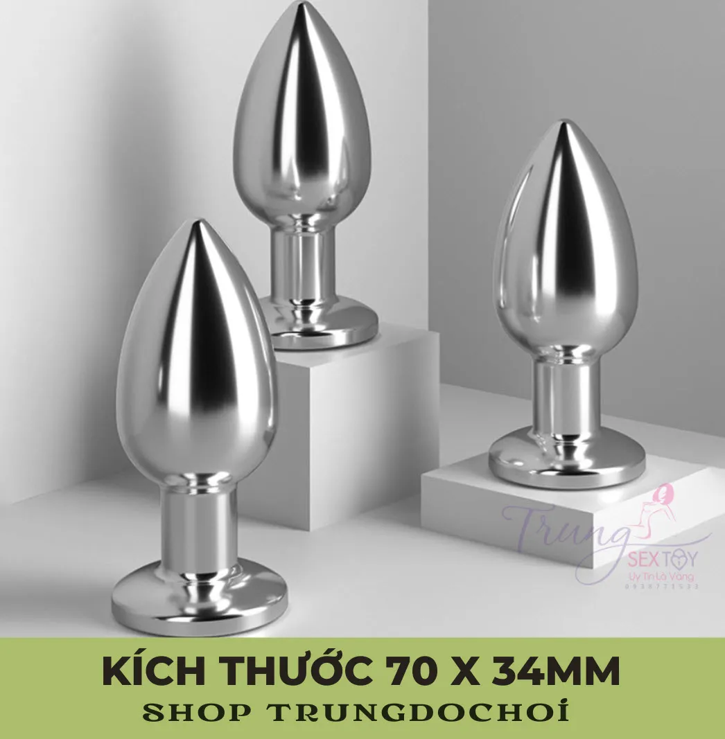 Siêu phẩm hậu môn kim loại điều khiển từ xa, an toàn, cực đã