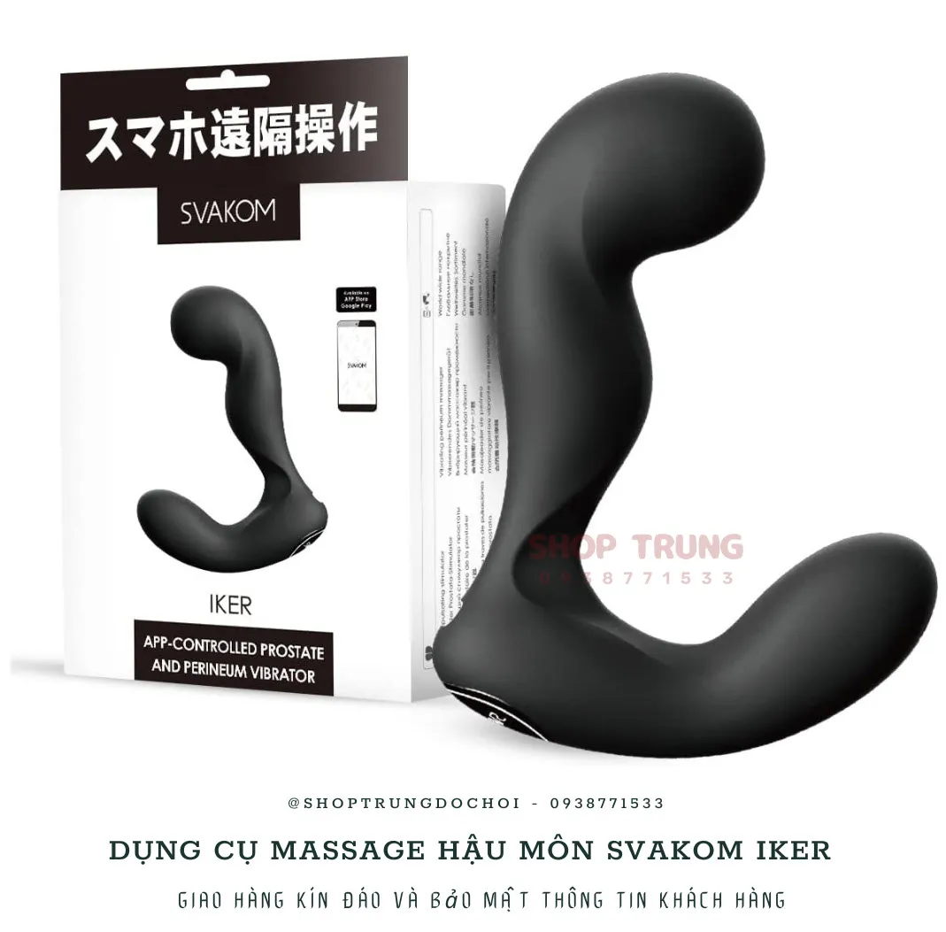 Dụng cụ massage hậu môn Svakom Iker siêu kích thích nam đồng tính
