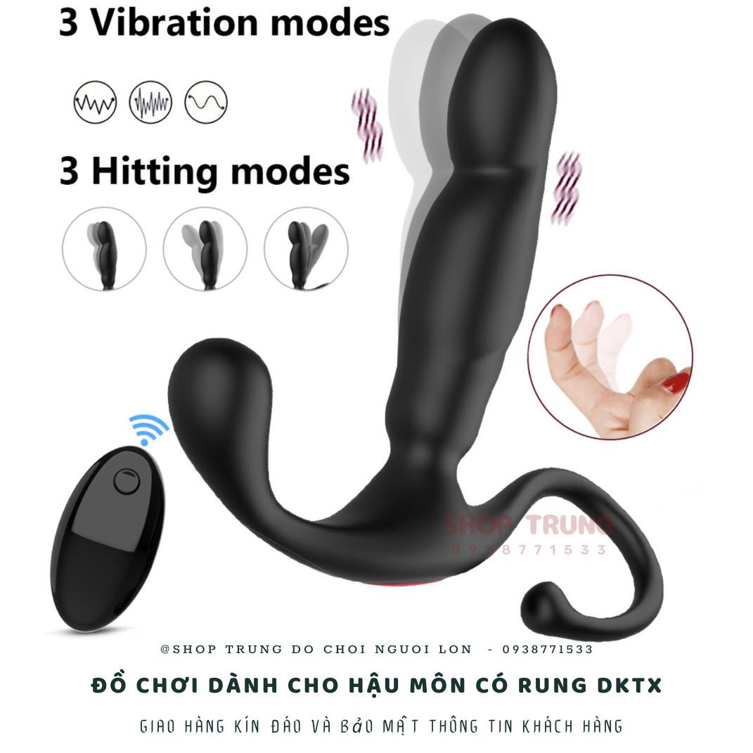 Đồ chơi hậu môn rung ngón tay móc kích thích cực đã mê