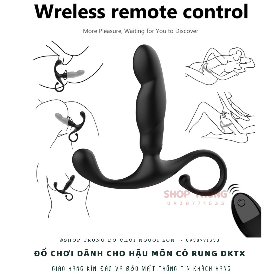 Đồ chơi hậu môn rung ngón tay móc kích thích cực đã mê