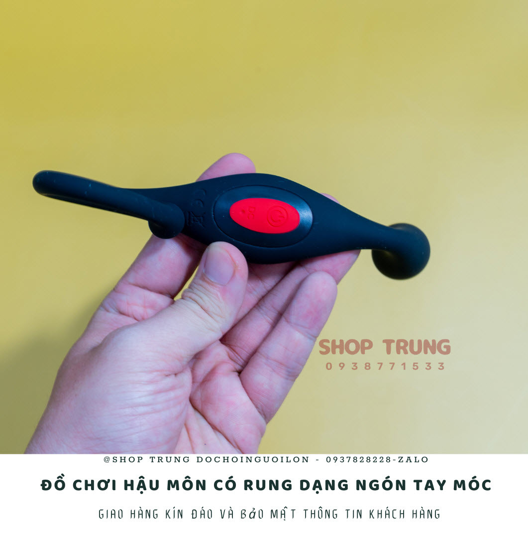 Đồ chơi hậu môn rung ngón tay móc kích thích cực đã mê