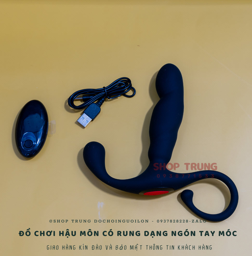 Đồ chơi hậu môn rung ngón tay móc kích thích cực đã mê