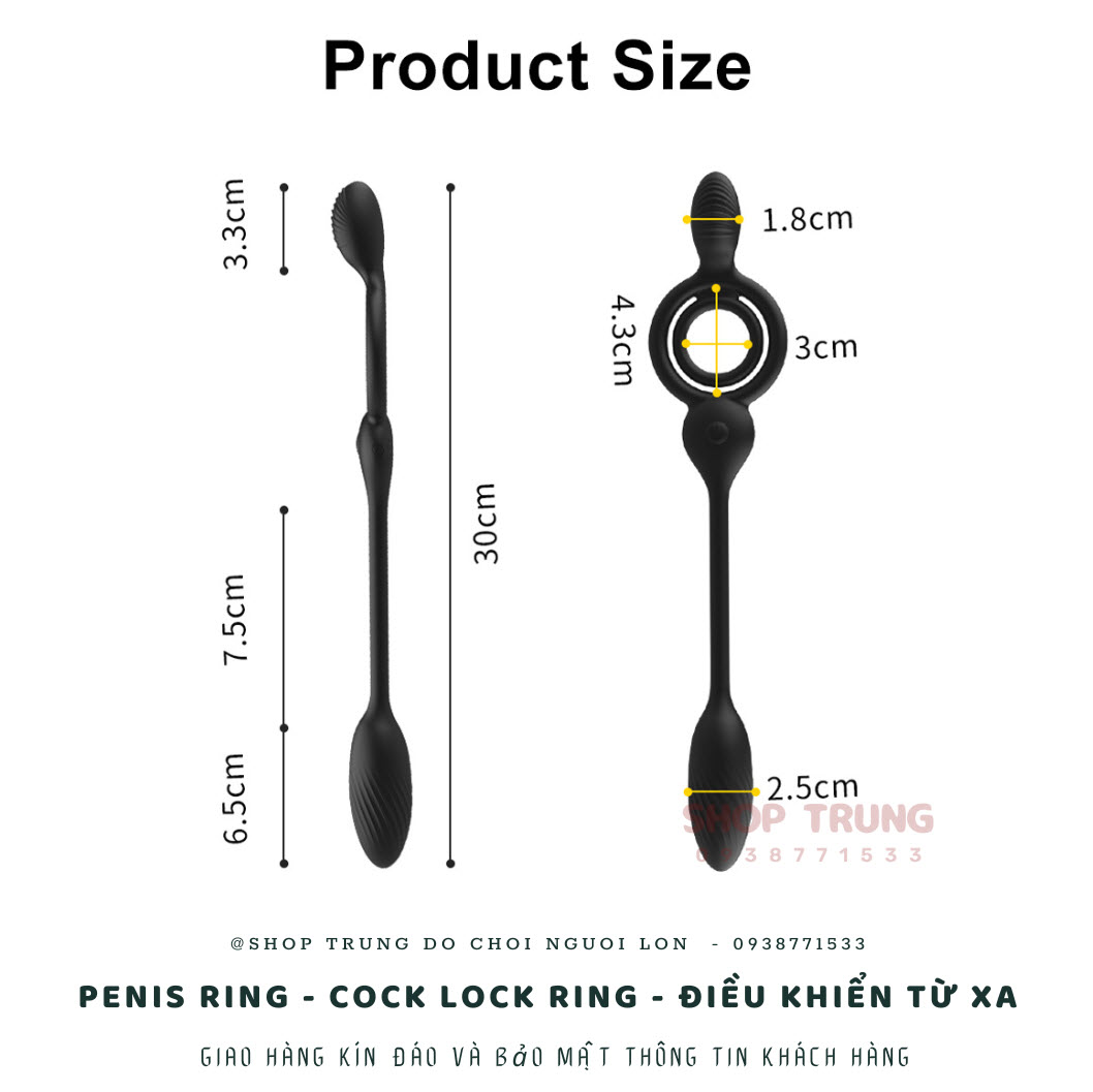 Vòng rung silicon điều khiển từ xa đa chế độ kích thích