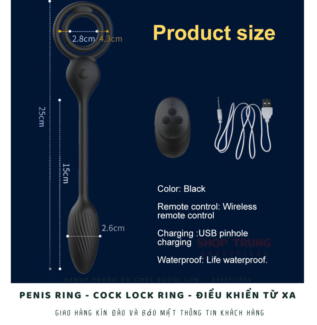 Vòng rung silicon điều khiển từ xa đa chế độ kích thích