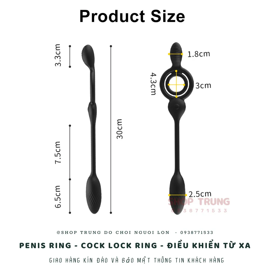 Vòng rung silicon điều khiển từ xa đa chế độ kích thích