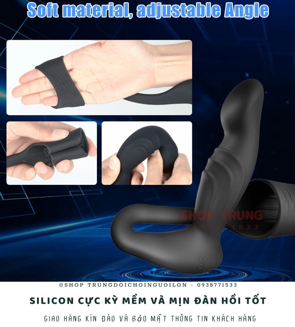 Butt Plug Dual Motor - Máy Rung Hậu Môn Nam Tăng Khoái Cảm