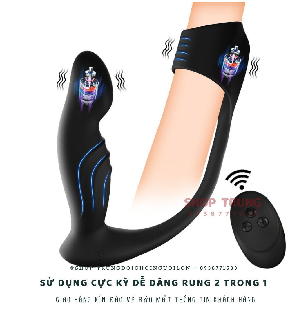 Butt Plug Dual Motor 10 Mode Silicone Waterproof Toy