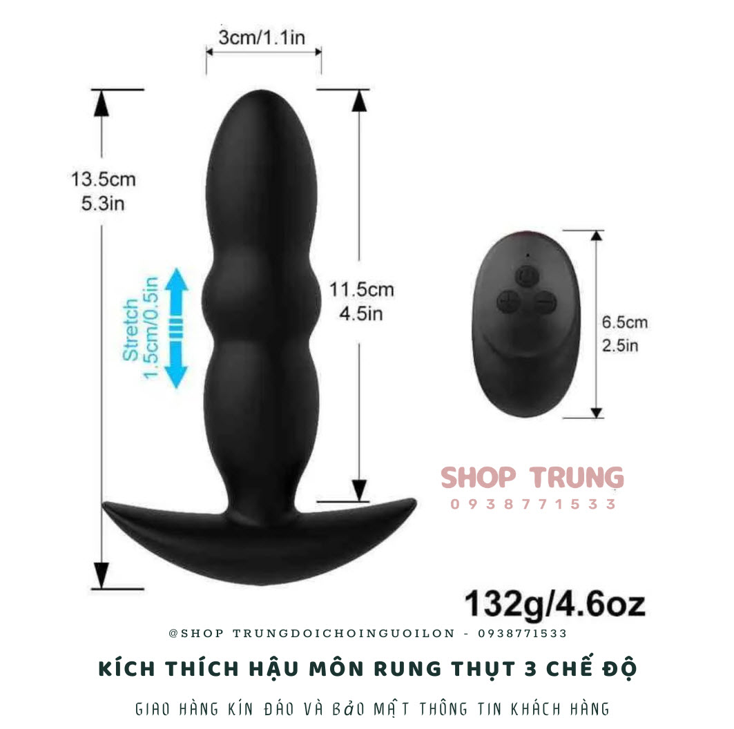Máy Massage Hậu Môn Rung Thụt Siêu Mạnh Kích Thích Cực Đỉnh