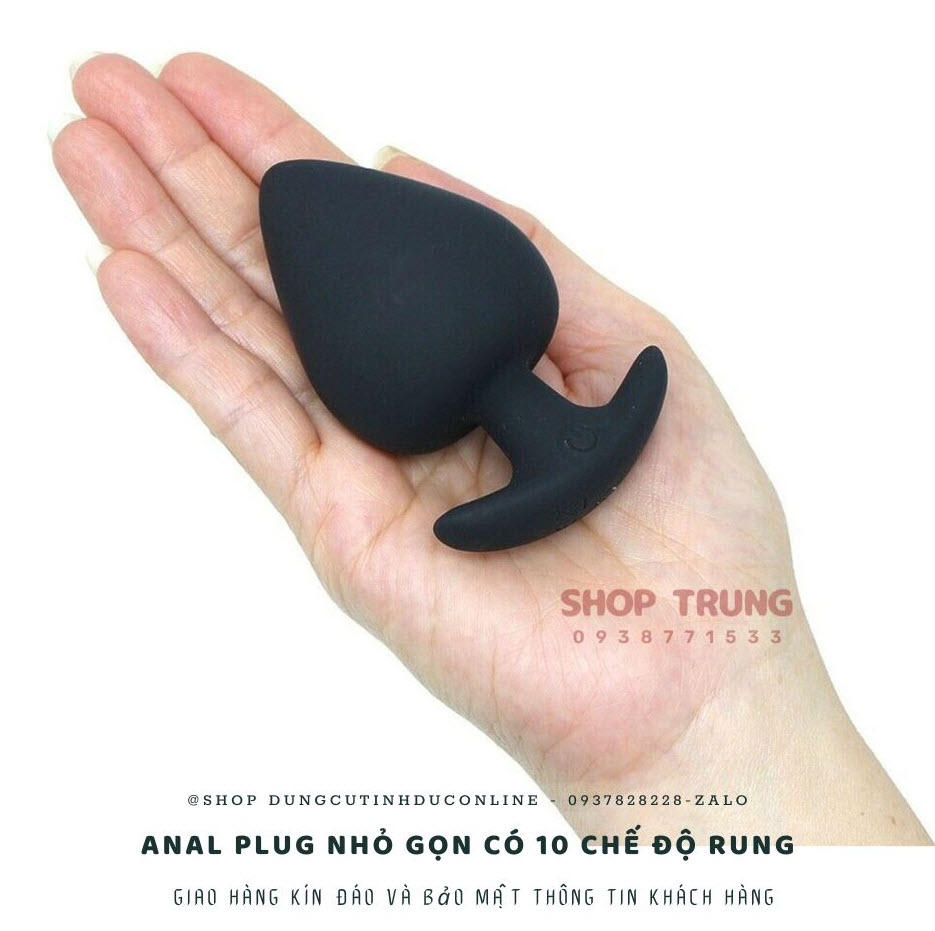 Anal Plug nhỏ gọn, 10 chế độ rung mạnh mẽ, kích thích tuyệt đỉnh