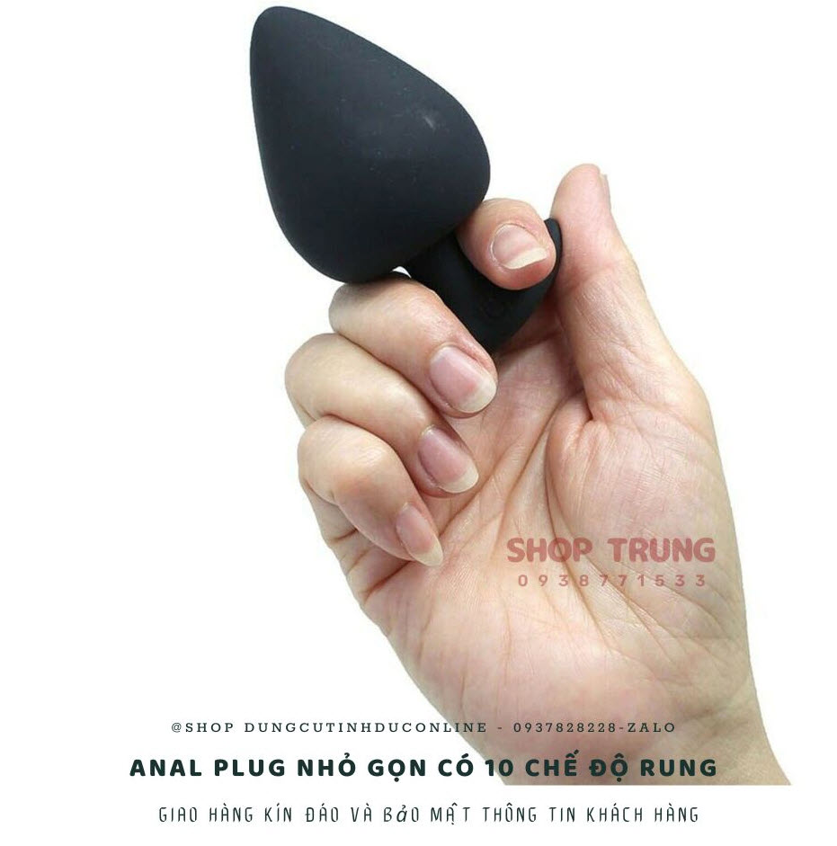 Anal Plug nhỏ gọn, 10 chế độ rung mạnh mẽ, kích thích tuyệt đỉnh