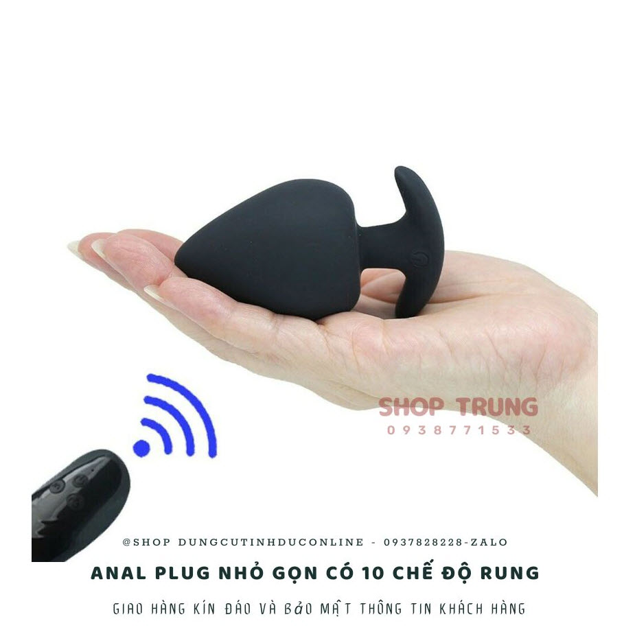 Anal Plug nhỏ gọn, 10 chế độ rung mạnh mẽ, kích thích tuyệt đỉnh