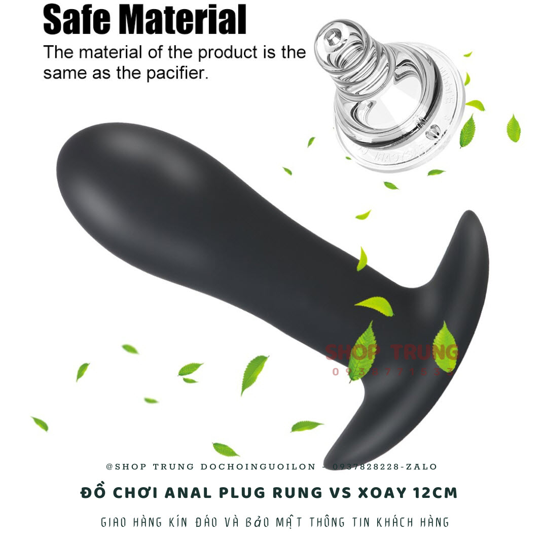 Anal Plug Rung Xoay 12cm Điều Khiển Từ Xa Hấp Dẫn Giá Tốt