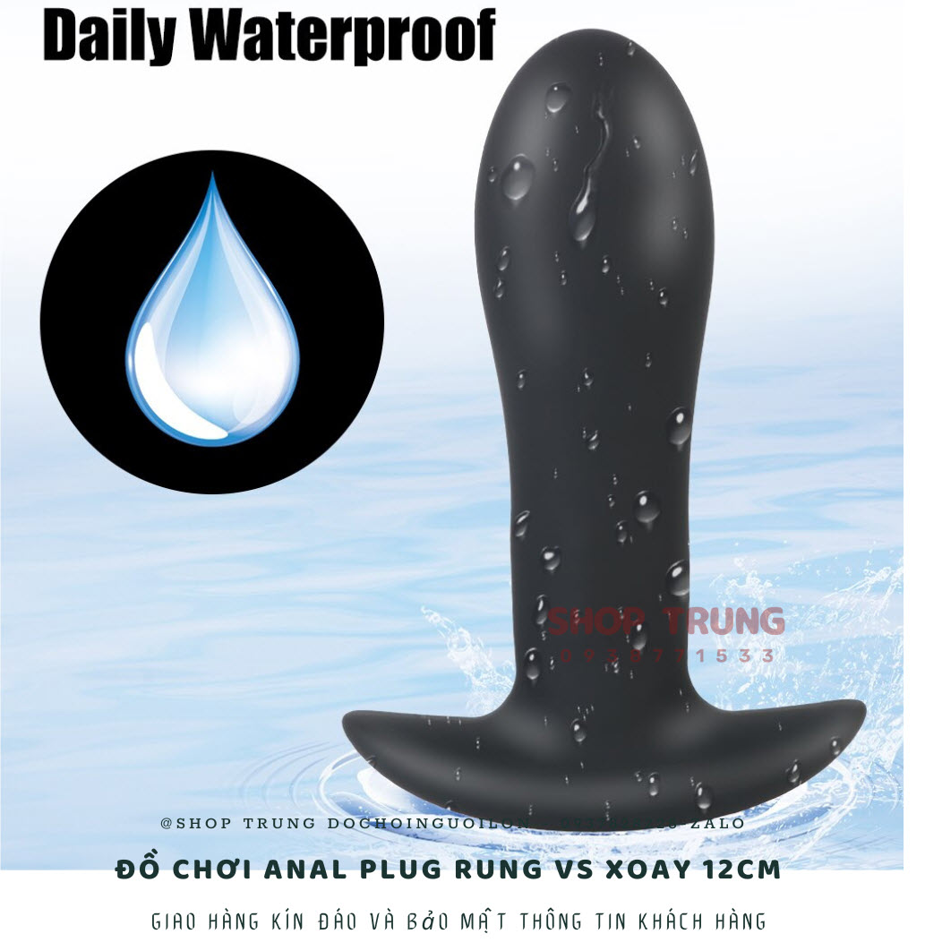 Anal Plug Rung Xoay 12cm Điều Khiển Từ Xa Hấp Dẫn Giá Tốt