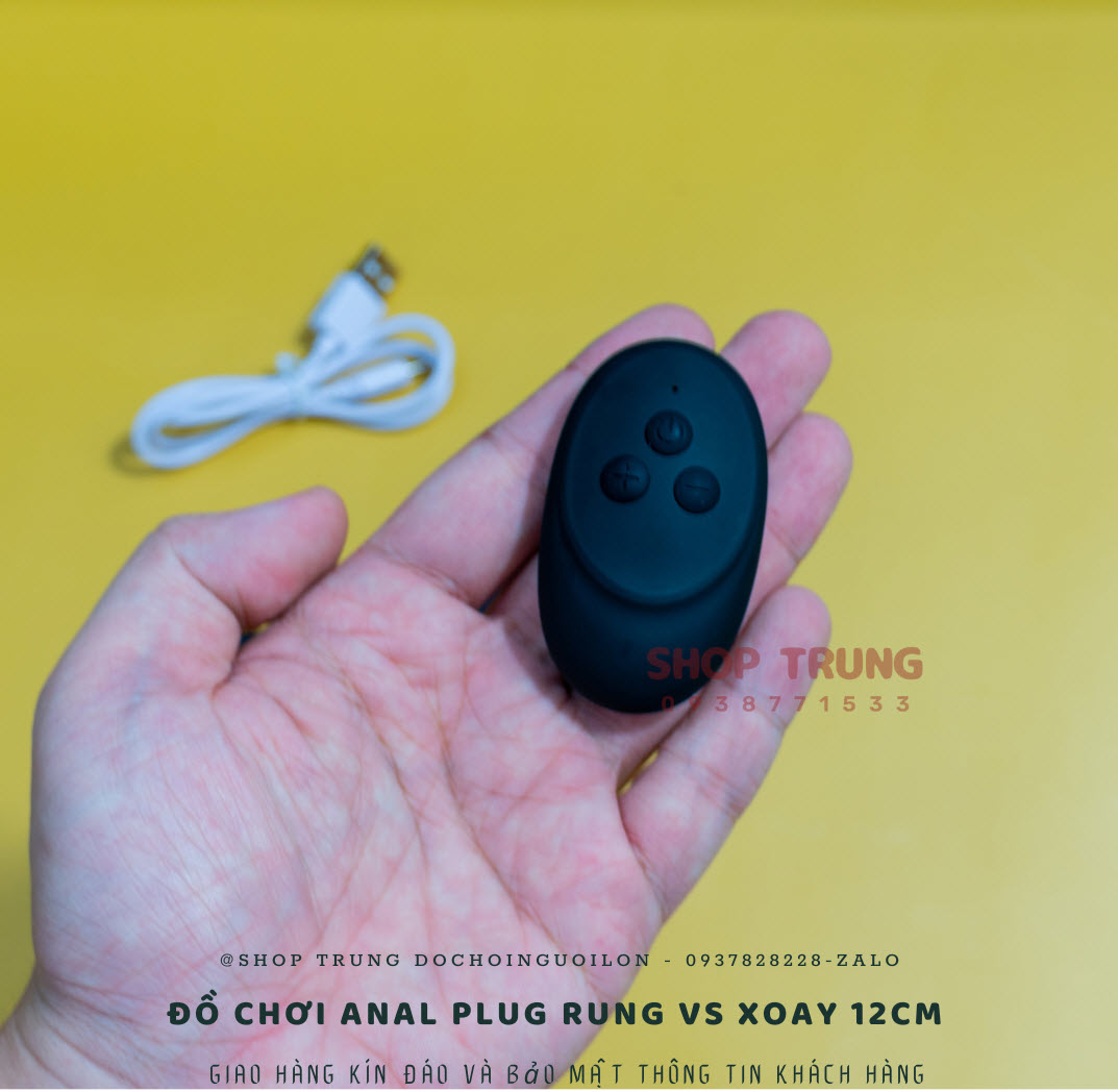Anal Plug Rung Xoay 12cm Điều Khiển Từ Xa Hấp Dẫn Giá Tốt