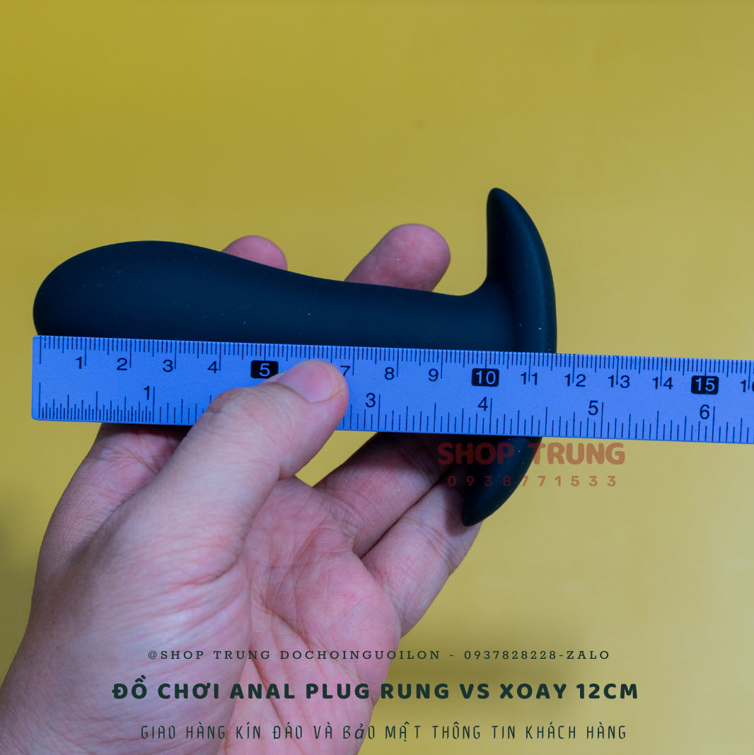 Anal Plug Rung Xoay 12cm Điều Khiển Từ Xa Hấp Dẫn Giá Tốt