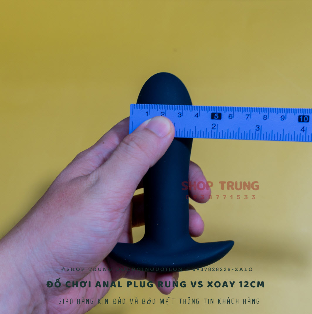 Anal Plug Rung Xoay 12cm Điều Khiển Từ Xa Hấp Dẫn Giá Tốt
