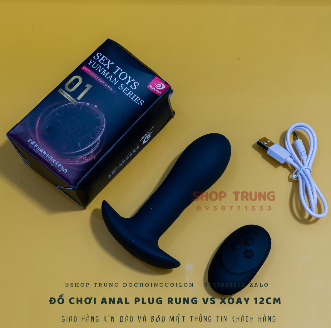 Anal Plug Rung Xoay 12cm Điều Khiển Từ Xa Hấp Dẫn Giá Tốt