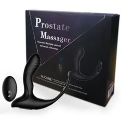 Máy rung massage tuyến tiền liệt 3 in 1 10 chế độ rung nhiệt 