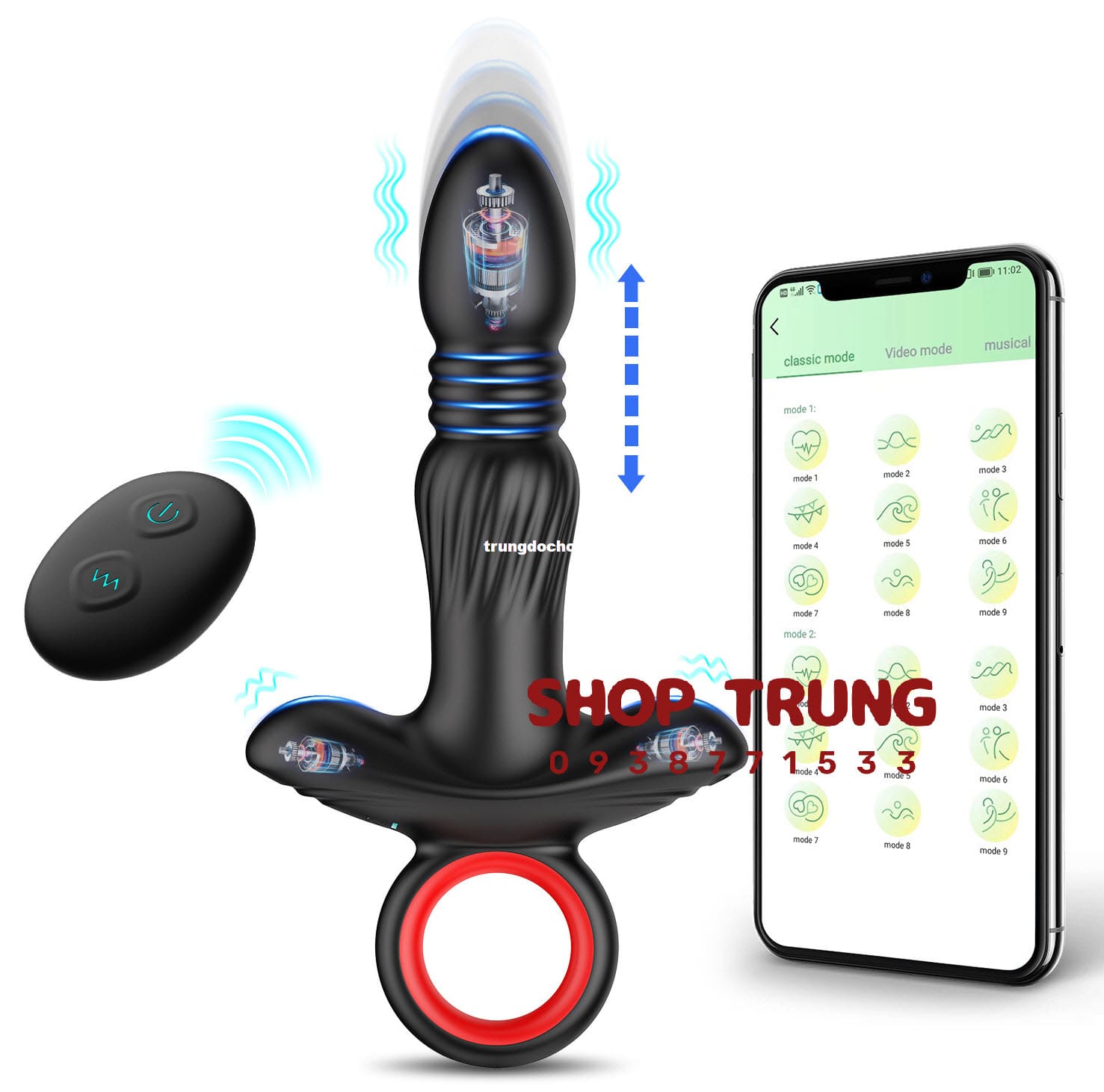 Máy rung hậu môn Hgod tăng khoái cảm khám phá đam mê mới