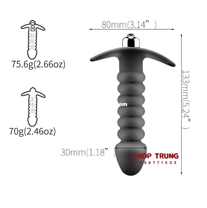 Dụng cụ kích thích hậu môn 10cm rung nhẹ Dụng cụ kích thích hậu môn 10cm rung nhẹ