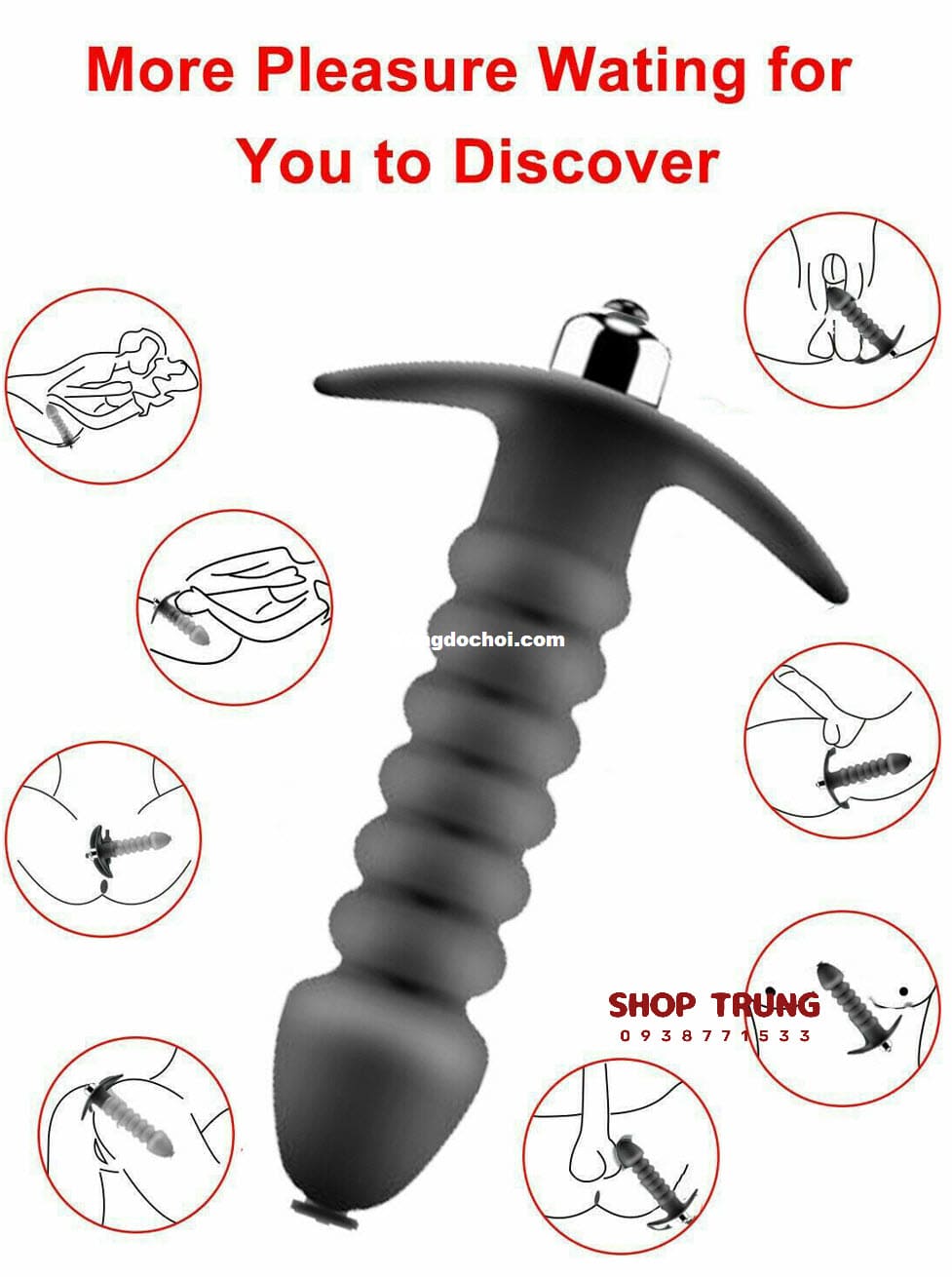 Dụng cụ kích thích hậu môn 10cm rung nhẹ Dụng cụ kích thích hậu môn 10cm rung nhẹ