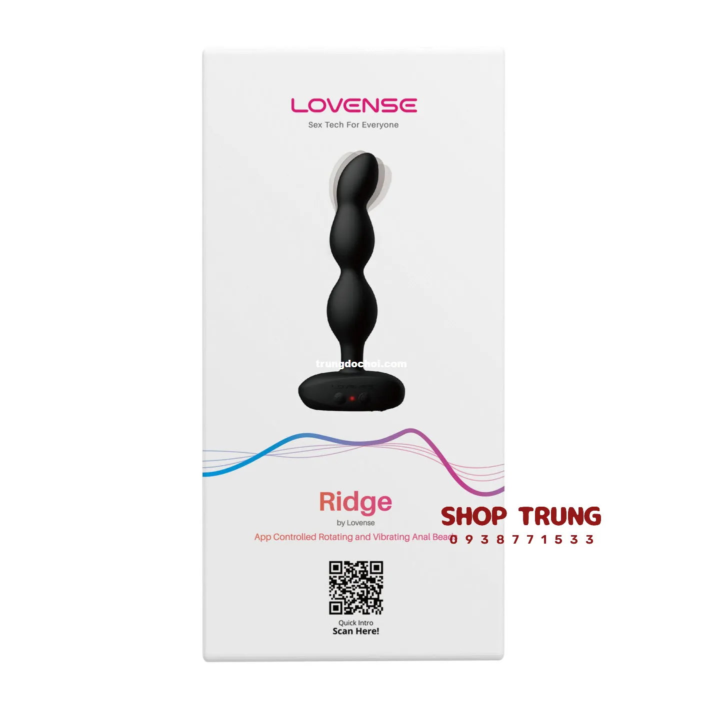 Lovense Ridge máy rung hậu môn cao cấp chính hãng điều khiển tiện lợi