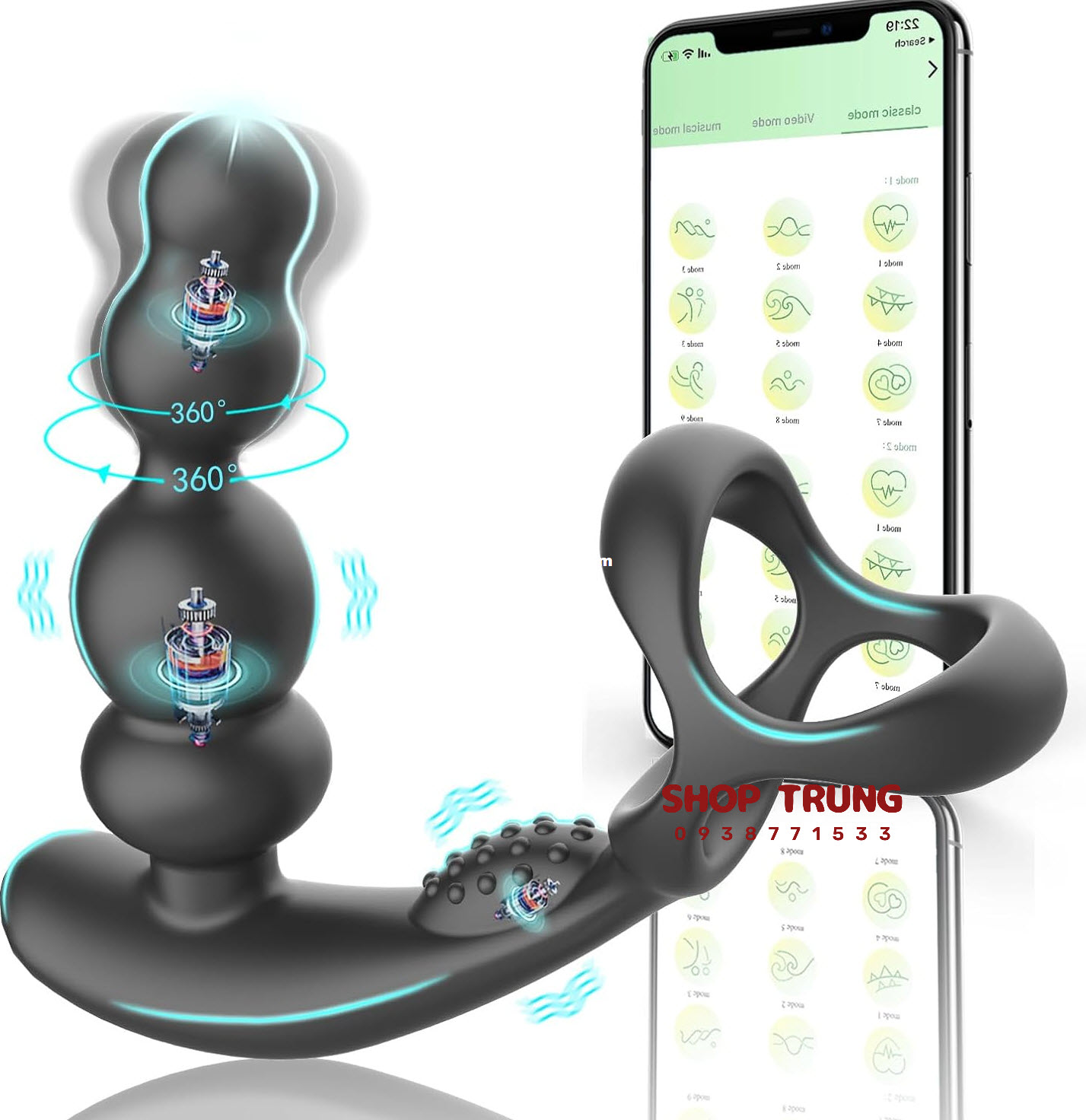 Máy Rung Hậu Môn Cao Cấp 10 Chế Độ Rung Mạnh Mẽ Tinh Tế Máy Rung Hậu Môn Cao Cấp 10 Chế Độ Rung Mạnh Mẽ Tinh Tế