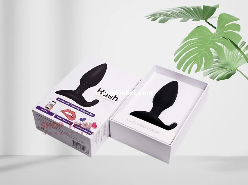 Máy rung hậu môn Lovense Hush điều khiển app 10 chế độ rung