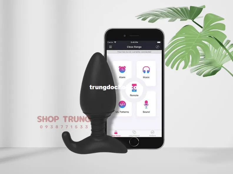 Máy rung hậu môn Lovense Hush điều khiển app 10 chế độ rung