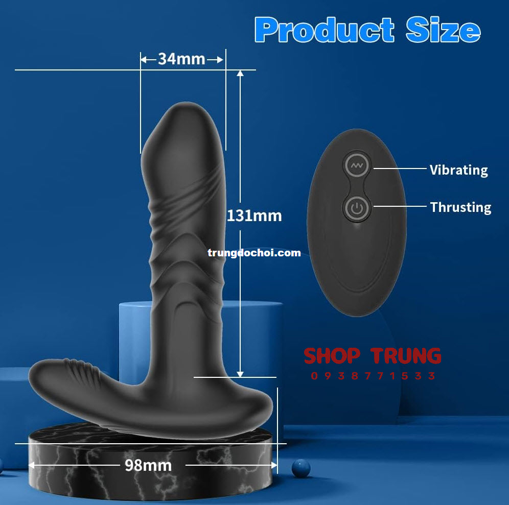 Rechargeable Multifunctional Anal Vibrator with Remote Control