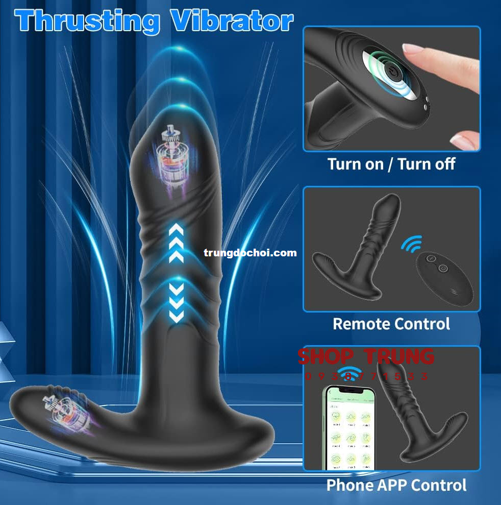 Rechargeable Multifunctional Anal Vibrator with Remote Control
