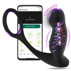 Máy rung hậu môn silicon mềm mịn điều khiển từ xa nhiều chế độ rung 