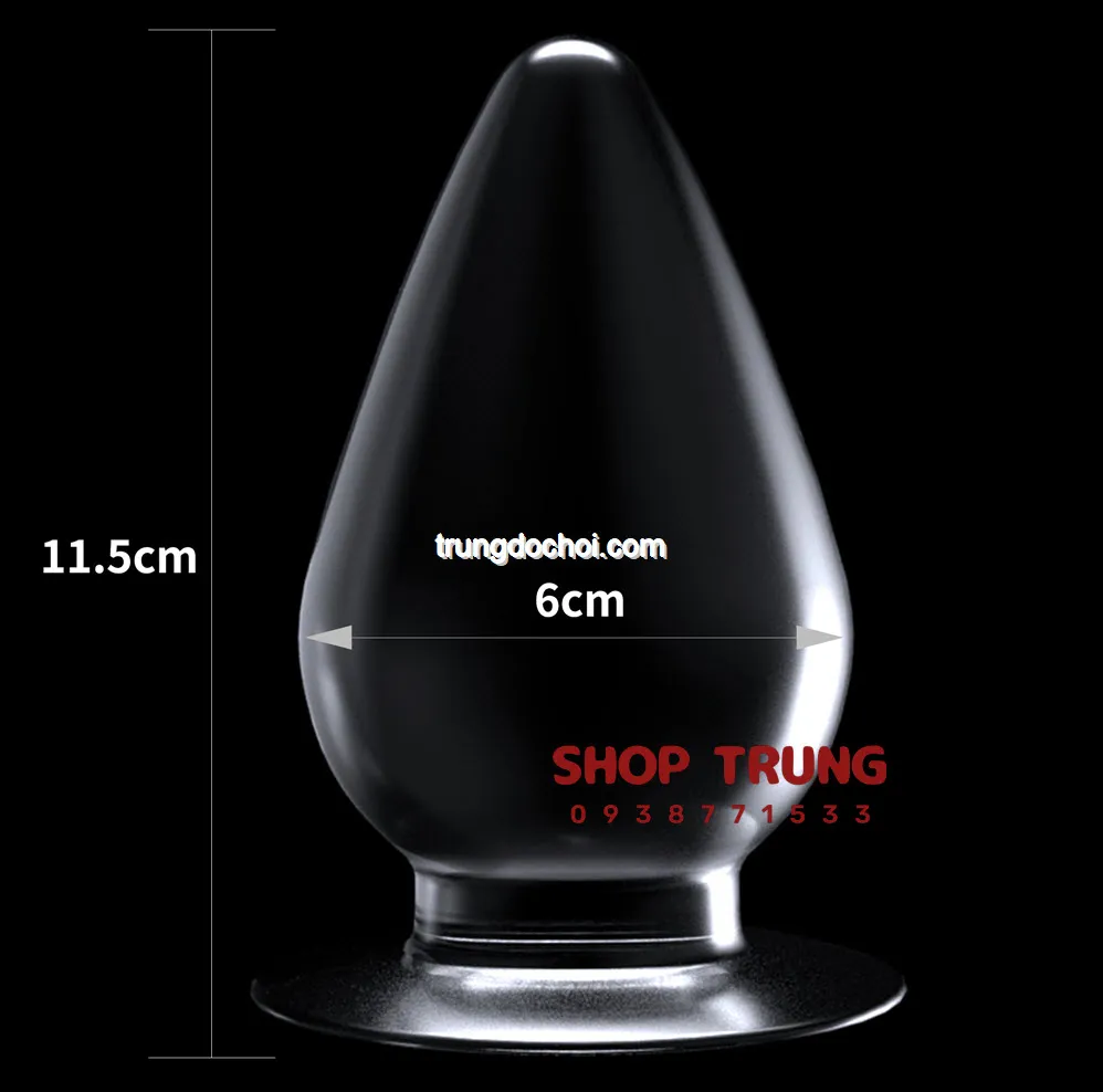 Phích cắm hậu môn Lovetoy 6cm trong suốt trải nghiệm khoái cảm mới