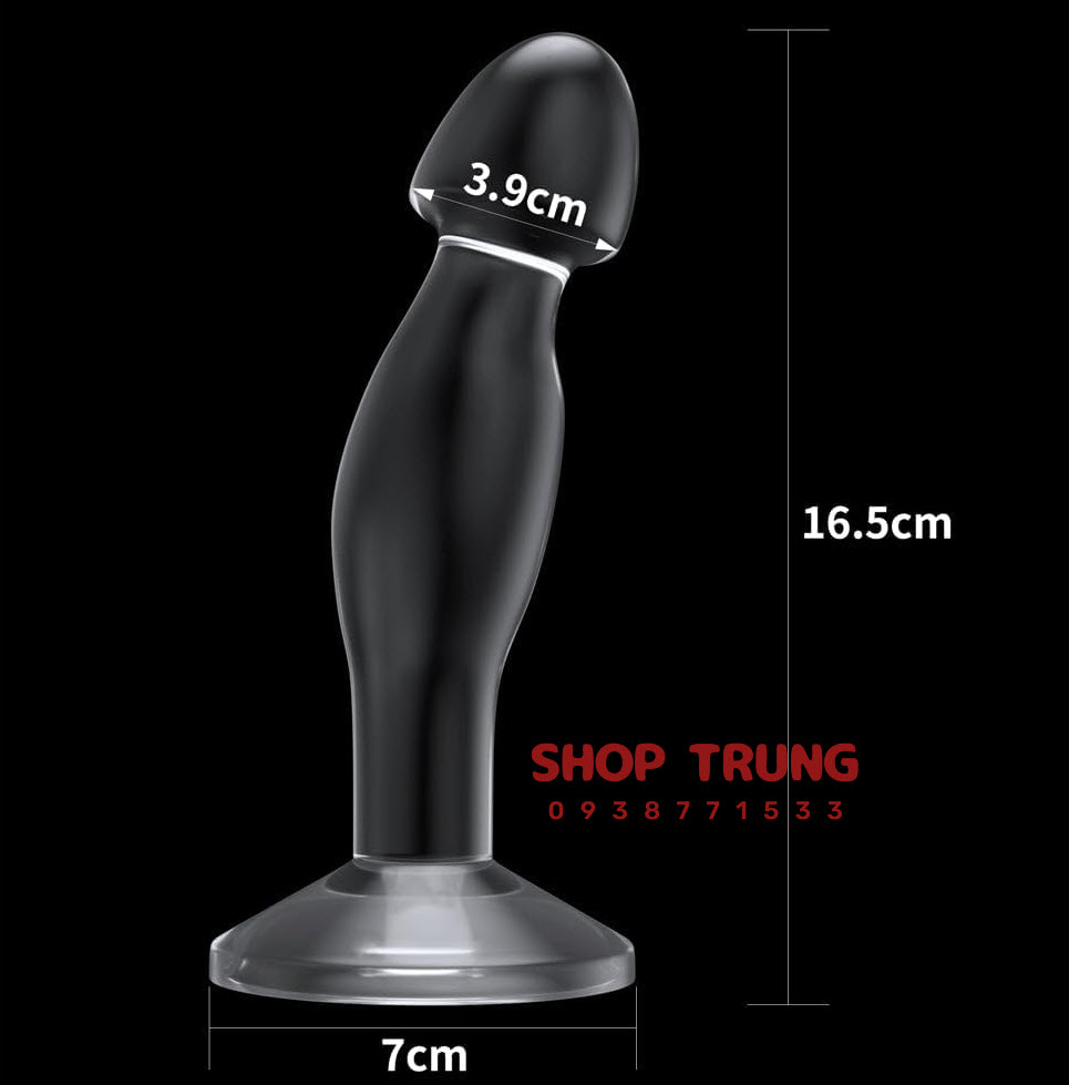Phích cắm tuyến tiền liệt trong suốt Lovetoy khám phá cảm giác cực khoái sảng khoái