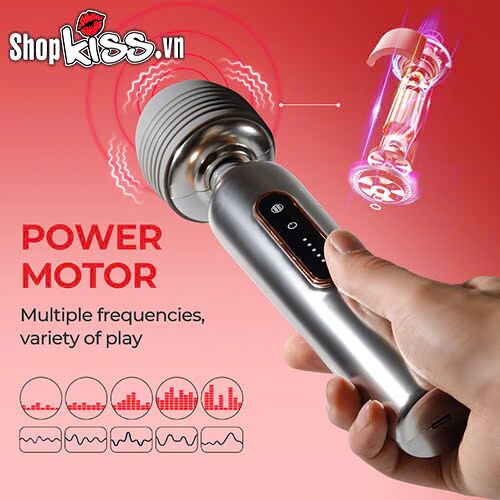 Chày rung mát xa Wand Massager Bump Orgasm cao cấp sưởi ấm