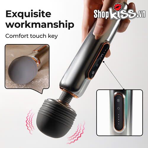 Chày rung mát xa Wand Massager Bump Orgasm cao cấp sưởi ấm