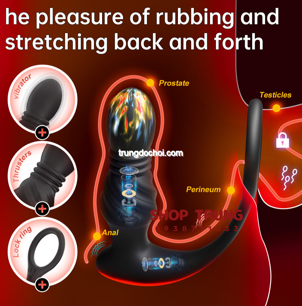 Máy Mát Xa Tuyến Tiền Liệt Thông Minh Rung Thụt Hiệu Quả