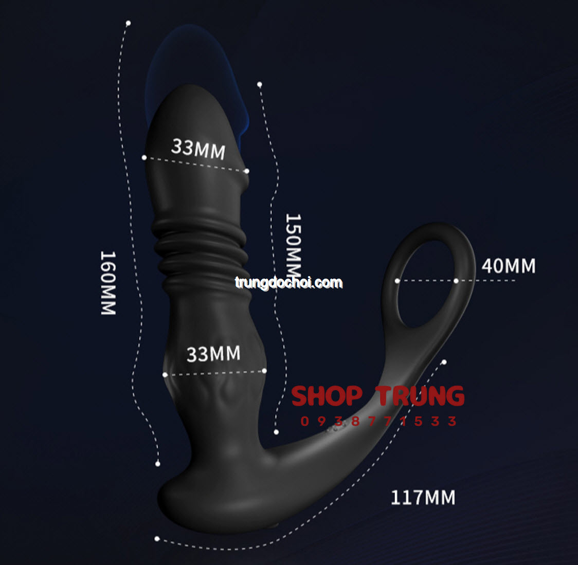 Máy Mát Xa Tuyến Tiền Liệt Thông Minh Rung Thụt Hiệu Quả
