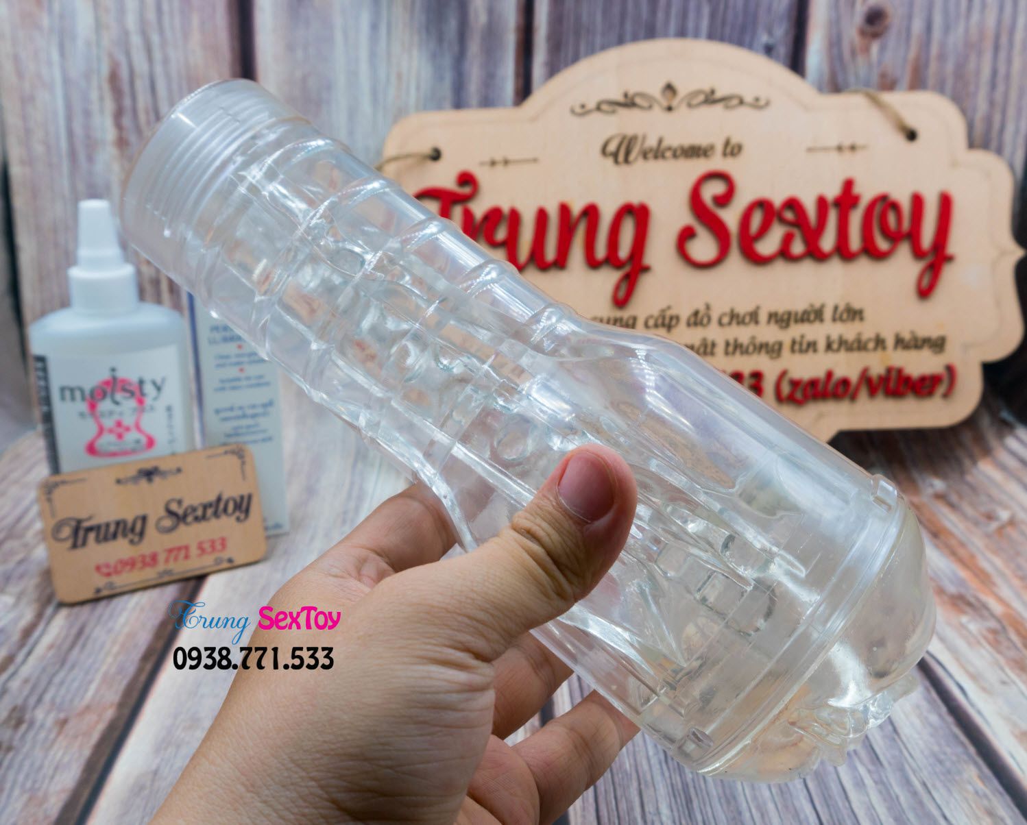 Âm đạo giả Fleshlight trong suốt siêu chân thật làm tình