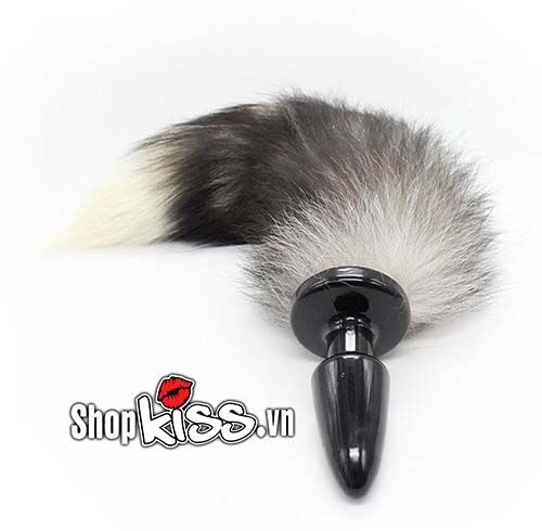Đuôi chồn gắn hậu môn silicone kích thích hưng phấn bạn tình