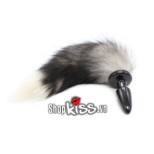 Đuôi chồn gắn hậu môn silicone kích thích hưng phấn bạn tình