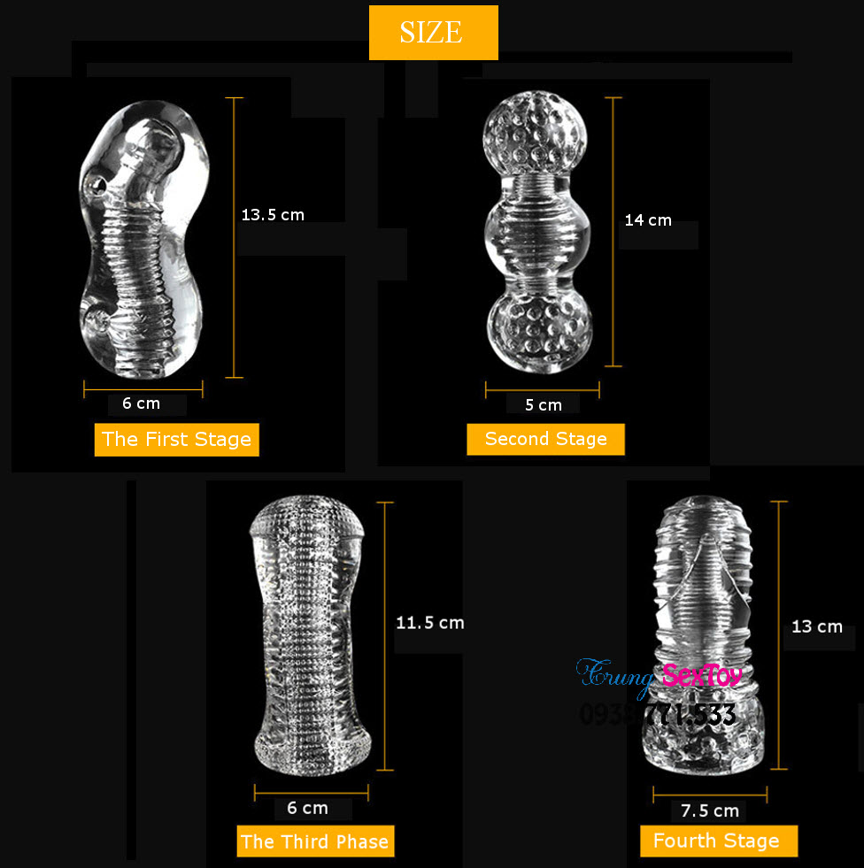 Cốc thủ dâm Mini trong suốt giá tốt cho phái mạnh thỏa mãn