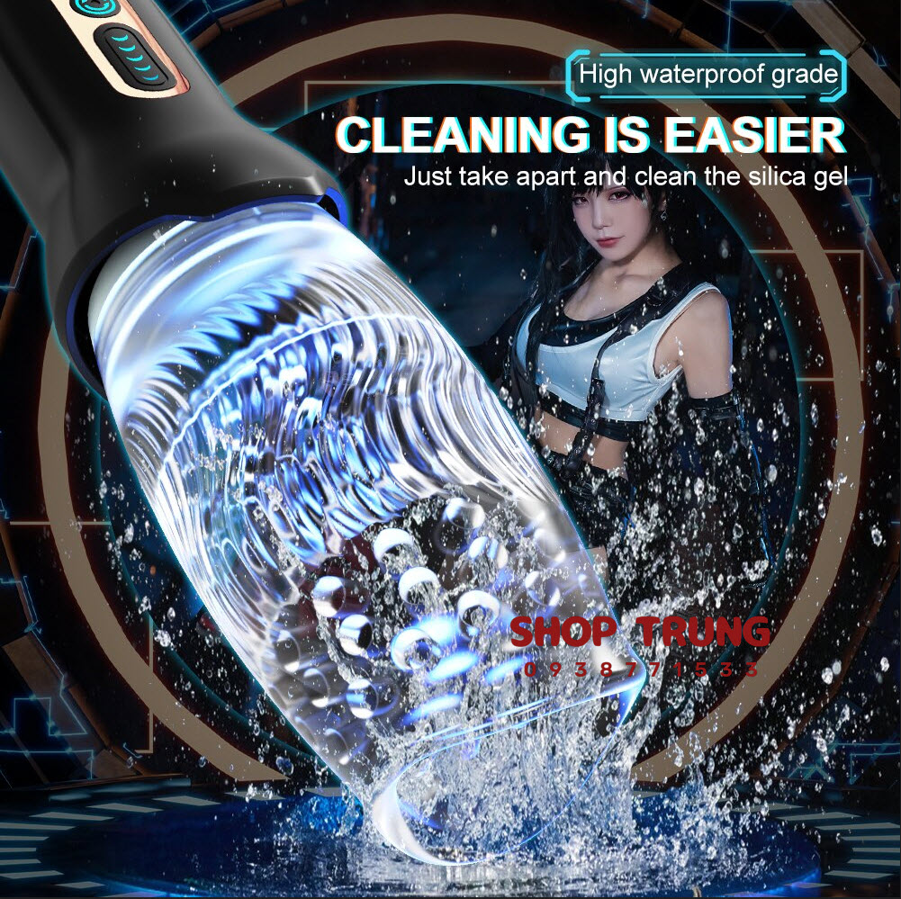 Máy tự sướng Touch Girl tự động xoay thụt mút cực phê nam