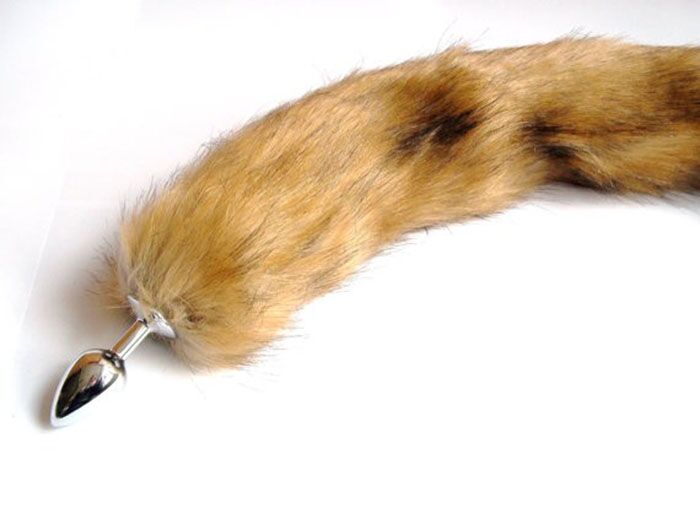 Đuôi chồn hợp kim kích thích hậu môn bạo dâm lông chồn thật cảm giác mới